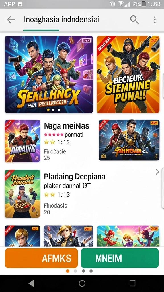 Beragam pilihan permainan menarik dalam aplikasi Download situs66 APK untuk Android.